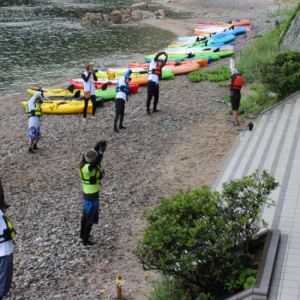 たけのスノーケルセンター ジオカヌー風景
